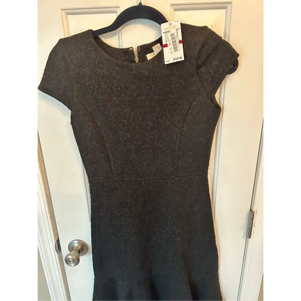 Michael kors black short dress going out or office attire appropriate size xs NW